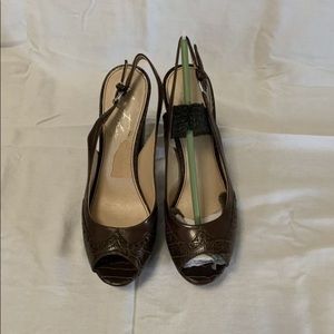 Marc Fisher open toe pumps